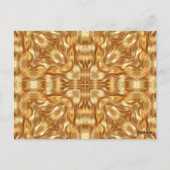 Carte Postale Lovely golden abstract pattern (Dos)