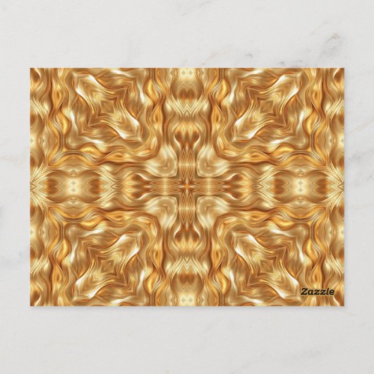 Carte Postale Lovely golden abstract pattern (Dos)
