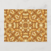 Carte Postale Lovely golden abstract pattern (Devant)