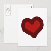 Carte Postale Lovely Heart (Devant / Derrière)