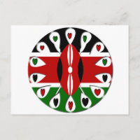 Lovely Hearts Kenya : Drapeau Art Motif