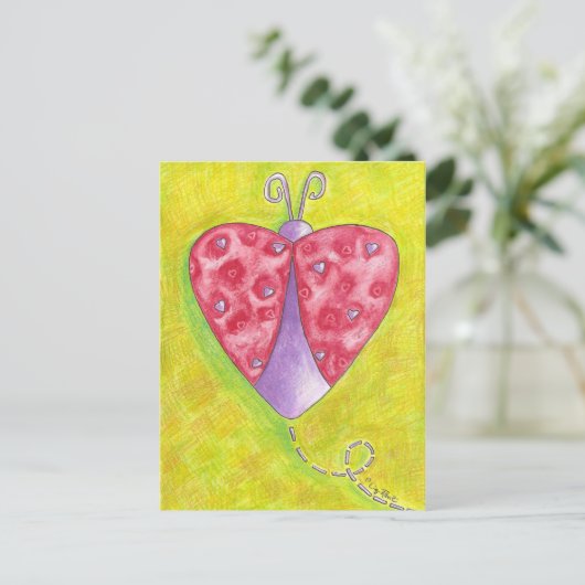Carte Postale Lovely Ladybug (Debout devant)