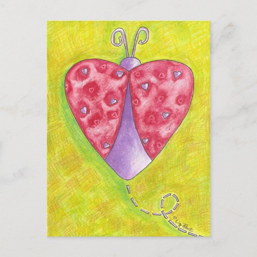 Carte Postale Lovely Ladybug (Devant)