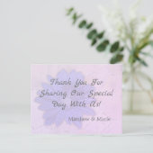 Carte Postale Lovely Lavender Floral Merci (Debout devant)
