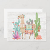 Carte Postale Lovely Llama IV (Devant / Derrière)
