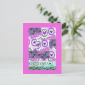 Carte Postale Lovely Love Heart Motif Art Imprimer (Debout devant)