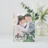 Carte Postale Lovely Modern Calligraphie Mariage Merci III (Debout devant)