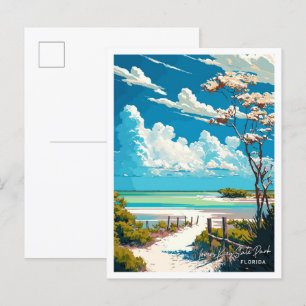 Carte Postale Lovers Key State Park Florida Travel Vintage