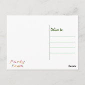 Carte Postale Lovers Padlock Spécialisé Red Calligraphic Texte (Dos)