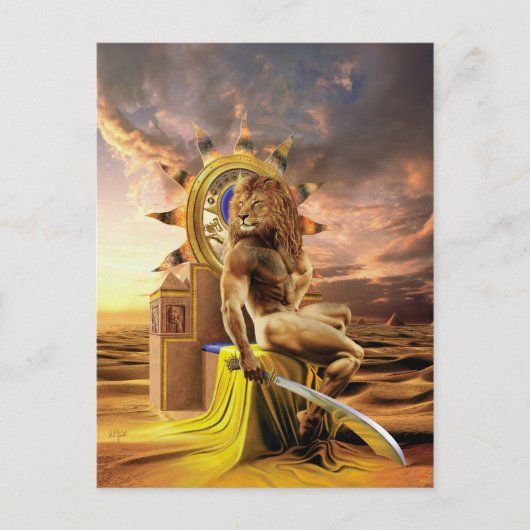 Carte Postale Löwe - Postkarte (Devant)