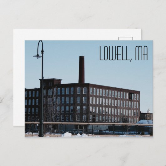 Carte postale Lowell Massachusetts (Devant / Derrière)