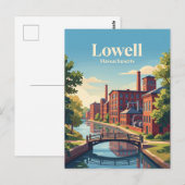 Carte Postale Lowell, Massachusetts (Devant / Derrière)