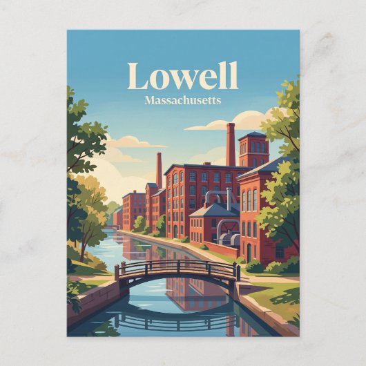 Carte Postale Lowell, Massachusetts (Devant)