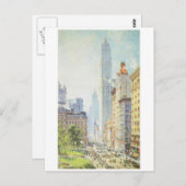 Carte Postale Lower Broadway en temps de guerre vers 1917 (Devant / Derrière)