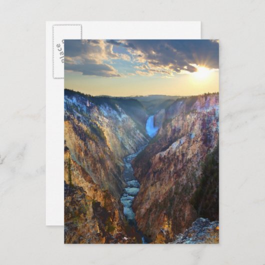 Carte Postale Lower Falls from Artist's Point (Devant / Derrière)