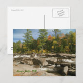 Carte Postale Lower Falls, NH Postcard (Devant / Derrière)