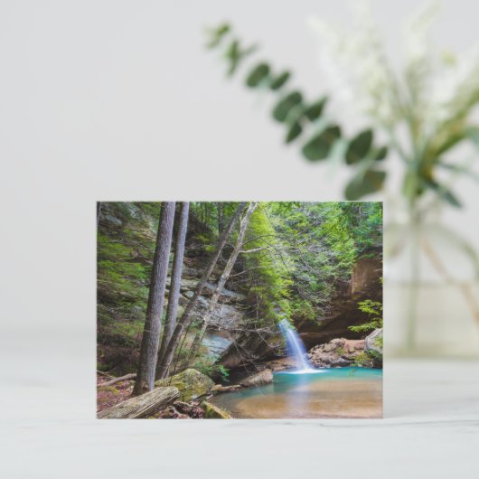 Carte Postale Lower Falls, Old Man's Cave, Hocking Hills SP, OH (Debout devant)