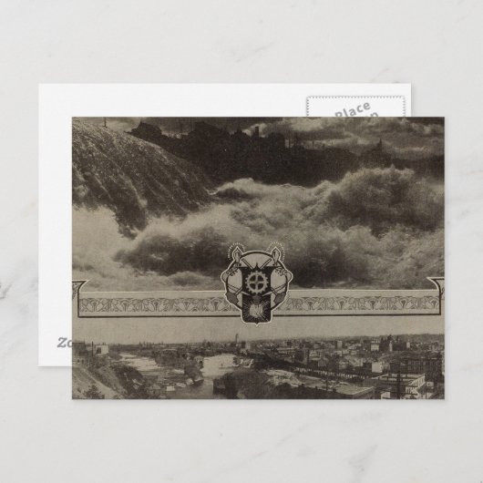 Carte Postale Lower Falls, Spokane (Devant / Derrière)