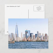 Carte Postale Lower Manhattan Color Sketch (Devant / Derrière)