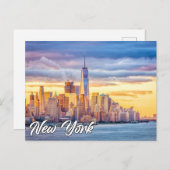 Carte Postale Lower Manhattan, New York, États-Unis (Devant / Derrière)