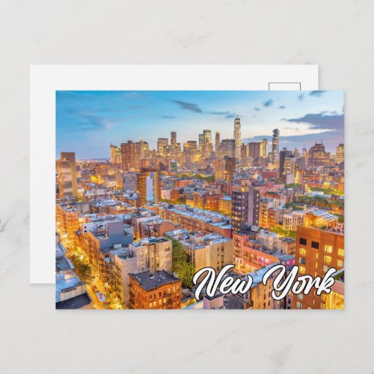 Carte Postale Lower Manhattan, New York, États-Unis (Devant / Derrière)