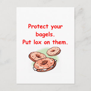 Carte Postale lox et bagels