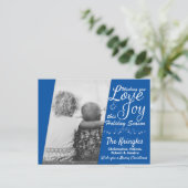 Carte postale Loy & Joy Blue Christmas Holiday (Debout devant)