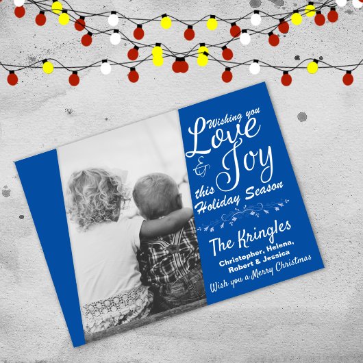 Carte postale Loy & Joy Blue Christmas Holiday