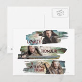 Carte Postale Loyauté, Honneur, Un Coeur Volant (Devant / Derrière)