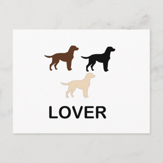 Carte Postale LR lover all colors silhouette (Devant)