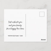 Carte Postale L'Shanah Tovah Grenade Élégante Script Photo (Dos)