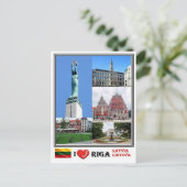 Carte Postale LT Lettonie Lietuva - Riga - (Debout devant)