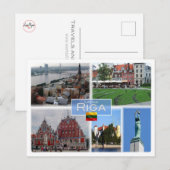 Carte Postale LT Lituanie - Riga Lettonie Lietuva - (Devant / Derrière)