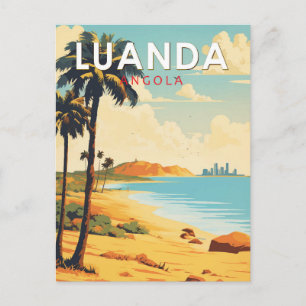 Carte Postale Luanda Angola Voyage Art Rétro