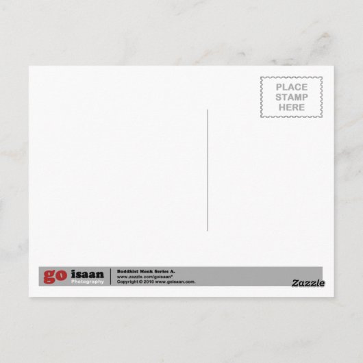 Carte Postale Luang Poo Mun Bhuridatto ... Moine bouddhiste (Dos)