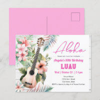 Luau Aloha ukulele Anniversaire Adulte
