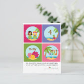 Carte Postale Luau Cupcake Toppers (Debout devant)