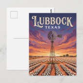 Carte Postale Lubbock Texas (Devant / Derrière)