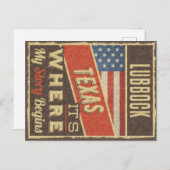 Carte Postale Lubbock Texas (Devant / Derrière)