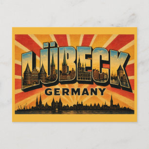Carte Postale Lübeck Allemagne Holstentor