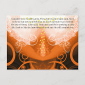 Carte Postale Luc 12:27 Voyez comment les lis poussent. (Devant)