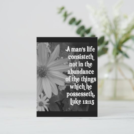 CARTE POSTALE LUC DE SCRIPTURE 12:15 (Debout devant)