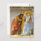 Carte Postale Luca Signorelli : Le Christ et le Doutant Thomas (Devant / Derrière)