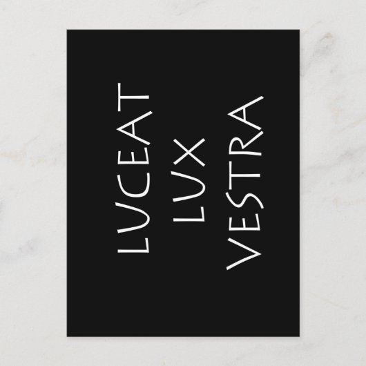 Carte Postale Luceat lux vestra (Devant)