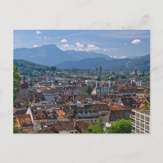 Carte postale Lucerne Cityscape View (Devant)