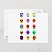 Carte Postale Lucha Libre Masque Mexicain Lutte (Devant / Derrière)