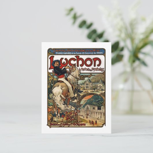 Carte Postale Luchon, Mucha (Debout devant)