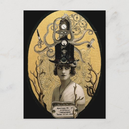 Carte postale Lucinda Octavio Steampunk (Devant)