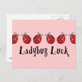 Carte Postale Luck Ladybug (Devant / Derrière)