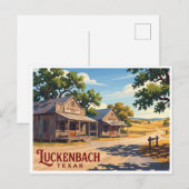 Carte Postale Luckenbach Texas (Devant / Derrière)